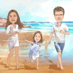 This picture is of my mom(Left) Dad(right) me(bottom) made with Momentcam...
