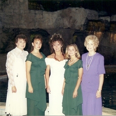 My Wedding Day in Florida 1995..Mom, my baby sister, Tricia, Me, my step-daughter, Crystal and my mother-inlaw, Nadine