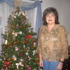 Mom at my house for Christmas