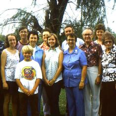 Famiy visit to relatives in Nebraska in 1975