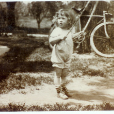 Shirley as a young child