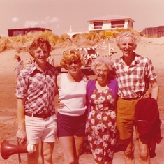 John, Shirley & Powells, El Rancho beach day - back awhile!