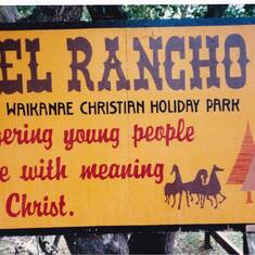 El Rancho sign- early years