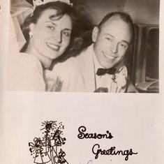 Philip & Shirley’s first Christmas card