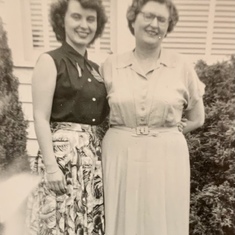 Shirley with her mother