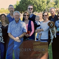 The Morin/Cook side: Brad, Andrea, Scott and families