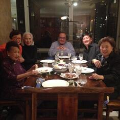 Our Peking duck dinner every year for Auntie Juliana and her family in our home