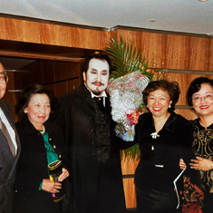 Backstage at the Shanghai Grand Theater after performance of FAUST, 1998