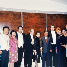 After Opera Don Carlo in Shanghai with the cast, conductor John Nelson and Madame Zhou