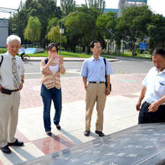 Prof Geng on the campus of Gansu Agricultural University, 2013