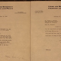 Two 1950 letters from DuBois to Sid.