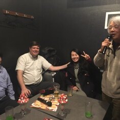 At a Karaoke Bar after the seminar by Sihyun and Dr. Brooks.