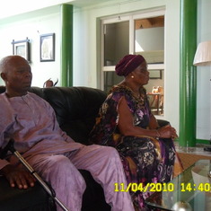 Dad & Mum at the Nigerian High Commission In Namibia