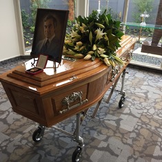 Sir Ronald Scott's casket 13th August 2016