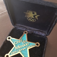 Presented to Dad as Chef de Mission of the NZ Olympic Team 1984