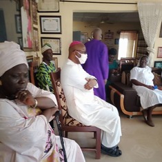 Bishop Francis Adesina at Oyo to commiserate with Lady Adeleke & family