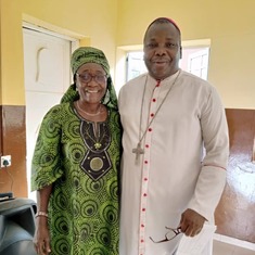 Bishop Adetoyese Badejo of Oyo Diocese and Mummy