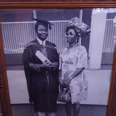 Daddy on his graduation with PGDE in 1976.