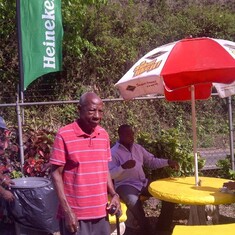 Papa (with Okey in the Backgroud) at Faith's Penn, Jamaica