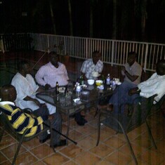 Papa and Friends at Chi's House in Jacks Hill, Jamaica