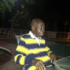 Papa at Chi's House in Jacks Hill, Jamaica