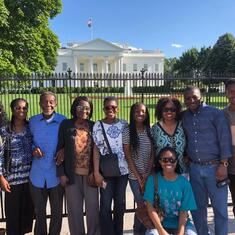 Family of Sir Wilmot John at the White House in Washington, DC