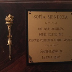 plaque honoring sofia