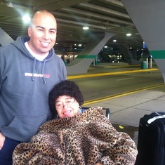 Nana at Chicago airport!
