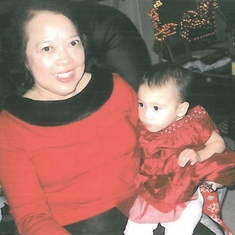 With granddaughter Marina Soleil Llorente