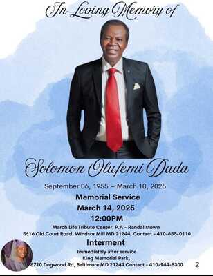 Solomon Olufemi Dada
