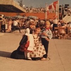Expo 1967 Montreal, Solveig and Thomas Kapaun representing Germany