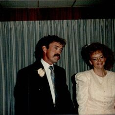 Chuck and Sonia on her wedding day.