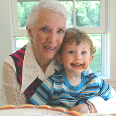c. 2006 with greatgrandson, Tristan