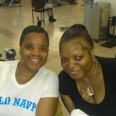 Auntie Lizzy & Mommy....  SISTERLY LOVE