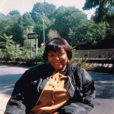 Gina Waiting on the Bus