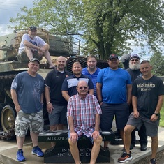 Special guys who served with Blake on the 20th anniversary, in Shelby Nebr