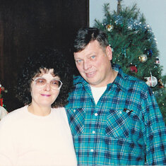 Sperling and Mary at Christmas 1987