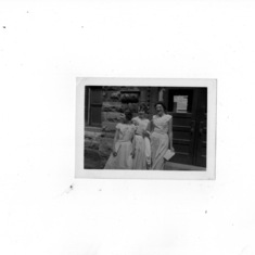 1957 - 13 years old me on the right graduating from elementary school