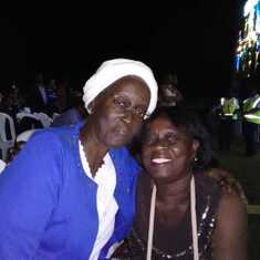 Sister and her cousin Deloris at gospel concert