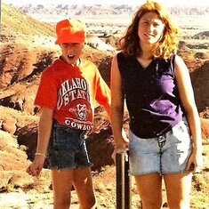 Travis and Jenny at the Painted Desert 1990 .