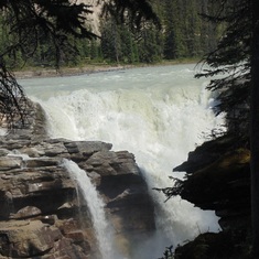 Athabasca Waterfalls, Stacey's favorite waterfalls