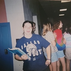 I believe that this picture was taken the last day of school at Dennis Middle School. 
