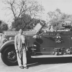 Stan's Dad - Azusa fireman Everett Iversen and Chief Marlow Madison