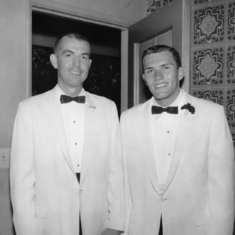 Stan & Nancy's Wedding 1959 with best man Jerry Fisher