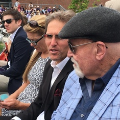 Stan with his son Jeff and daughter-in-law Eva at the graduation of their son Eli from Williams College in NY.