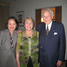 Stan and Rosa with President Michelle Bachelet of Chile, 2010