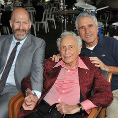 Steven and Dale, two of Stan's four sons celebrating at his 90th birthday party in September, 2012.