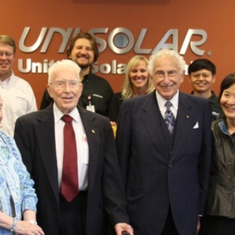 Stan & Rosa visiting the United Solar Ovonic site in Greenville, MI September 2009 - meeting with Fred & Lena Meijer and the site leadership team.  A great day for all involved.