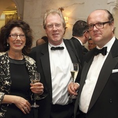 John Glover, Bloomberg, centre, myself to John's left, and ? Please enlighten me someone, thank you! See 'Stories' section to access articles by John Glover about Stanley which are rich history lessons in their own right.  Eurobond Dinner_47