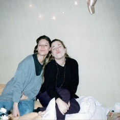 Stef and Jen's dorm room, Japan, 1997.
